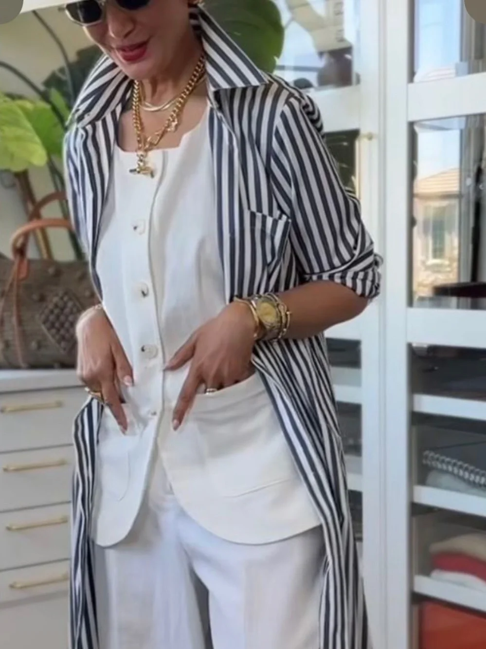 Jcrew Black & White Striped Shirt Dress